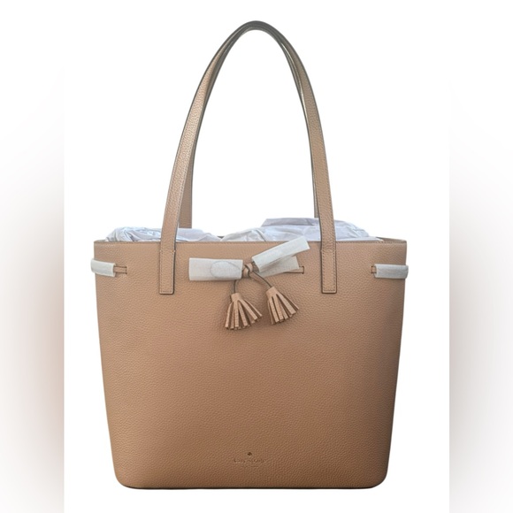 Kate Spade Hayes Pebbled Leather Medium Tote Bag - Picture 1 of 10